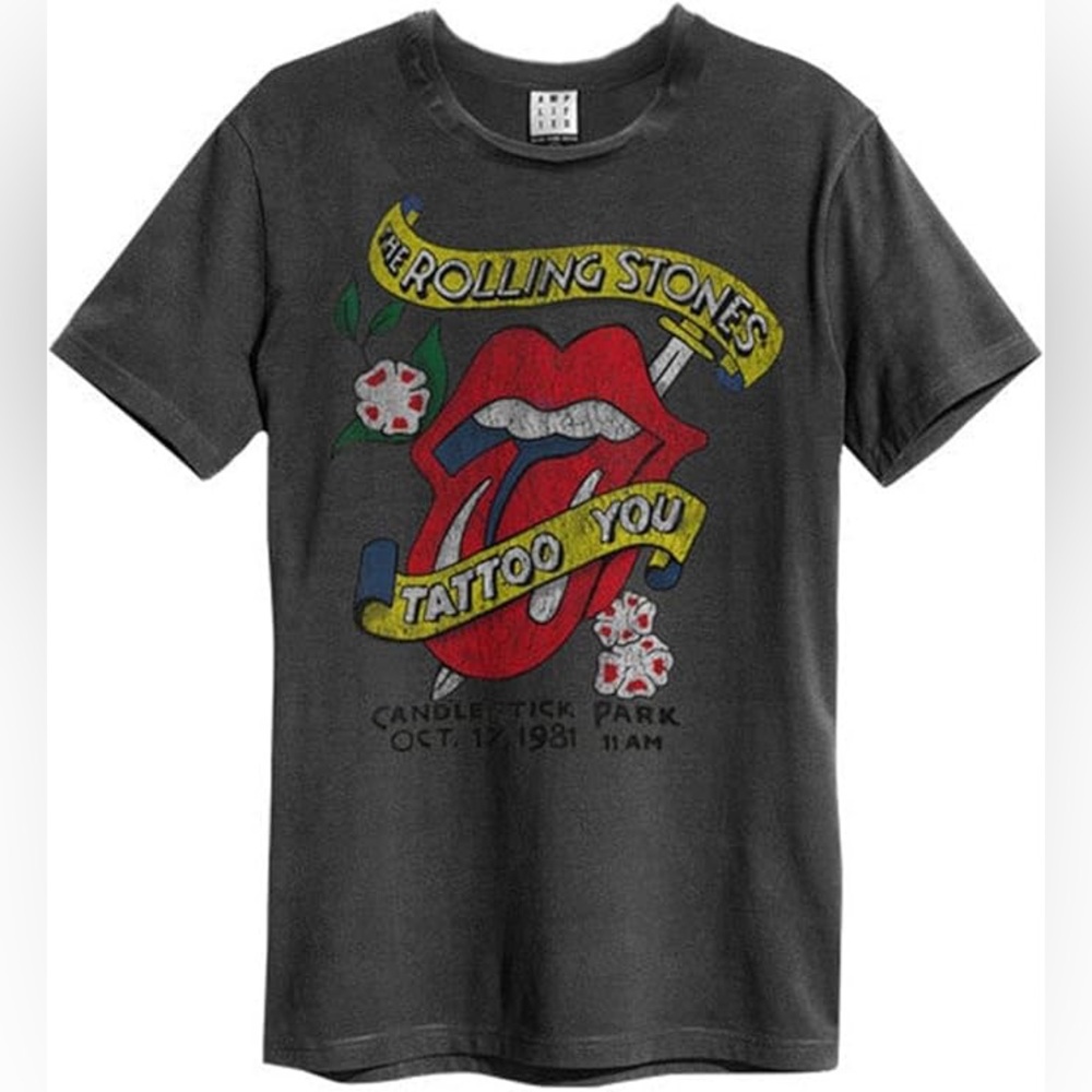 AMPLIFIED The Rolling Stones Retro Graphic Tee Shirt Unisex